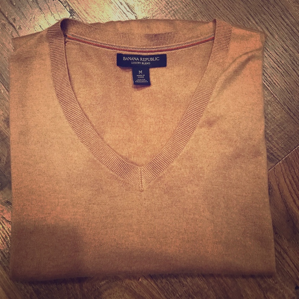 Banana Republic Camel Luxury Blend Men’s Sweater